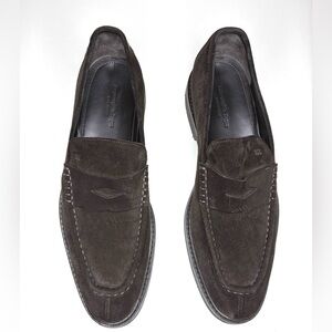 Ermenegildo Zegna Brown Suede Penny Loafer NWOT!!